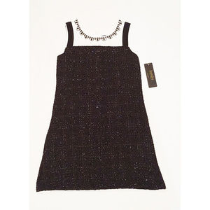 Laundry Girls Black White Sparkly Girls Dress 7